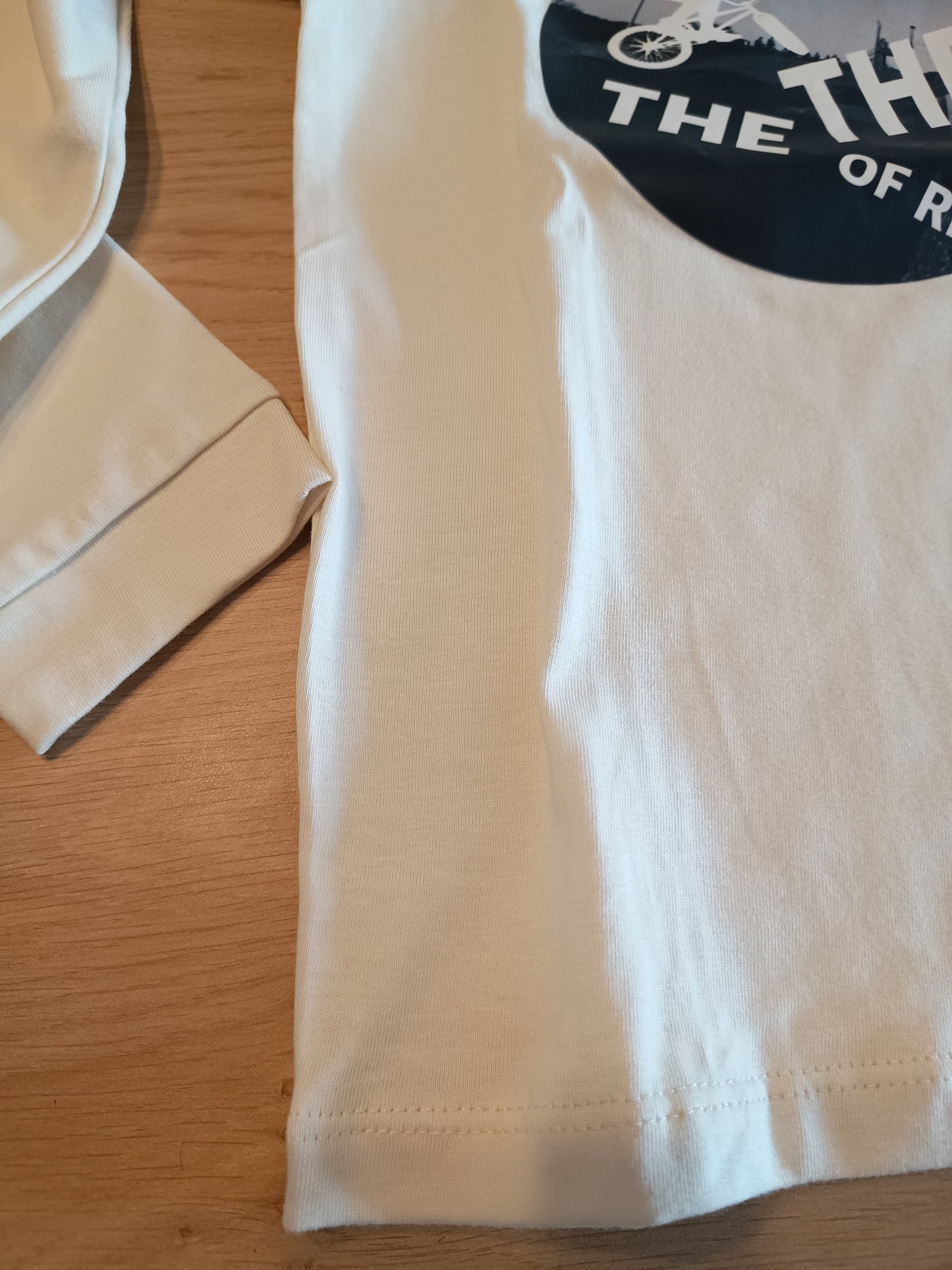tshirt white bicyle boy