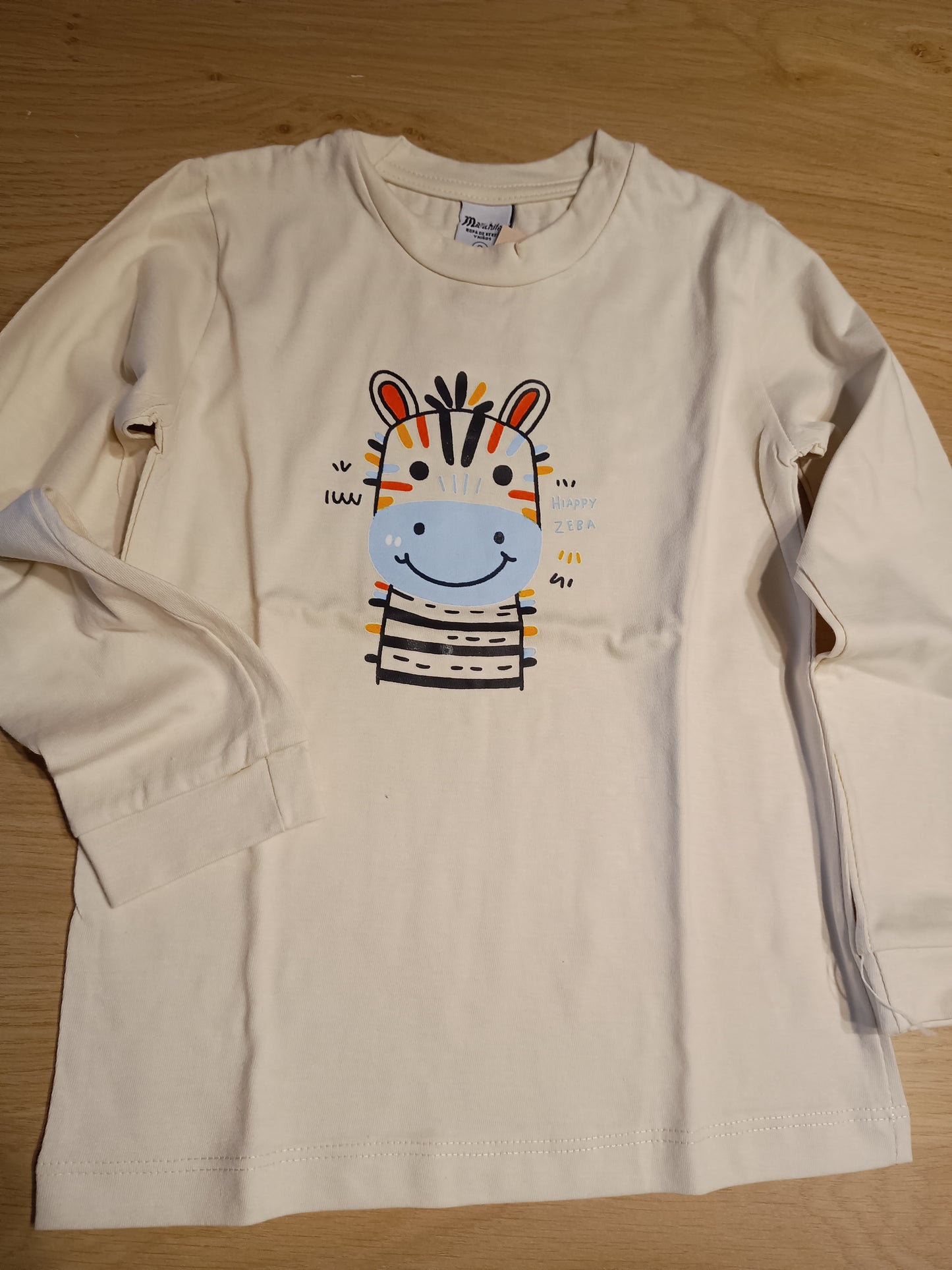 Tshirt beige Jiraf boy