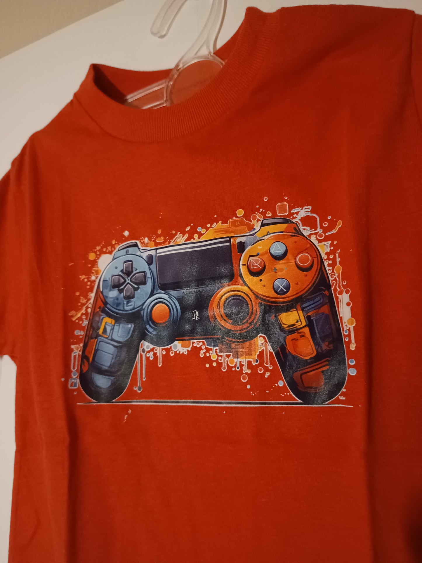 Red game shirt