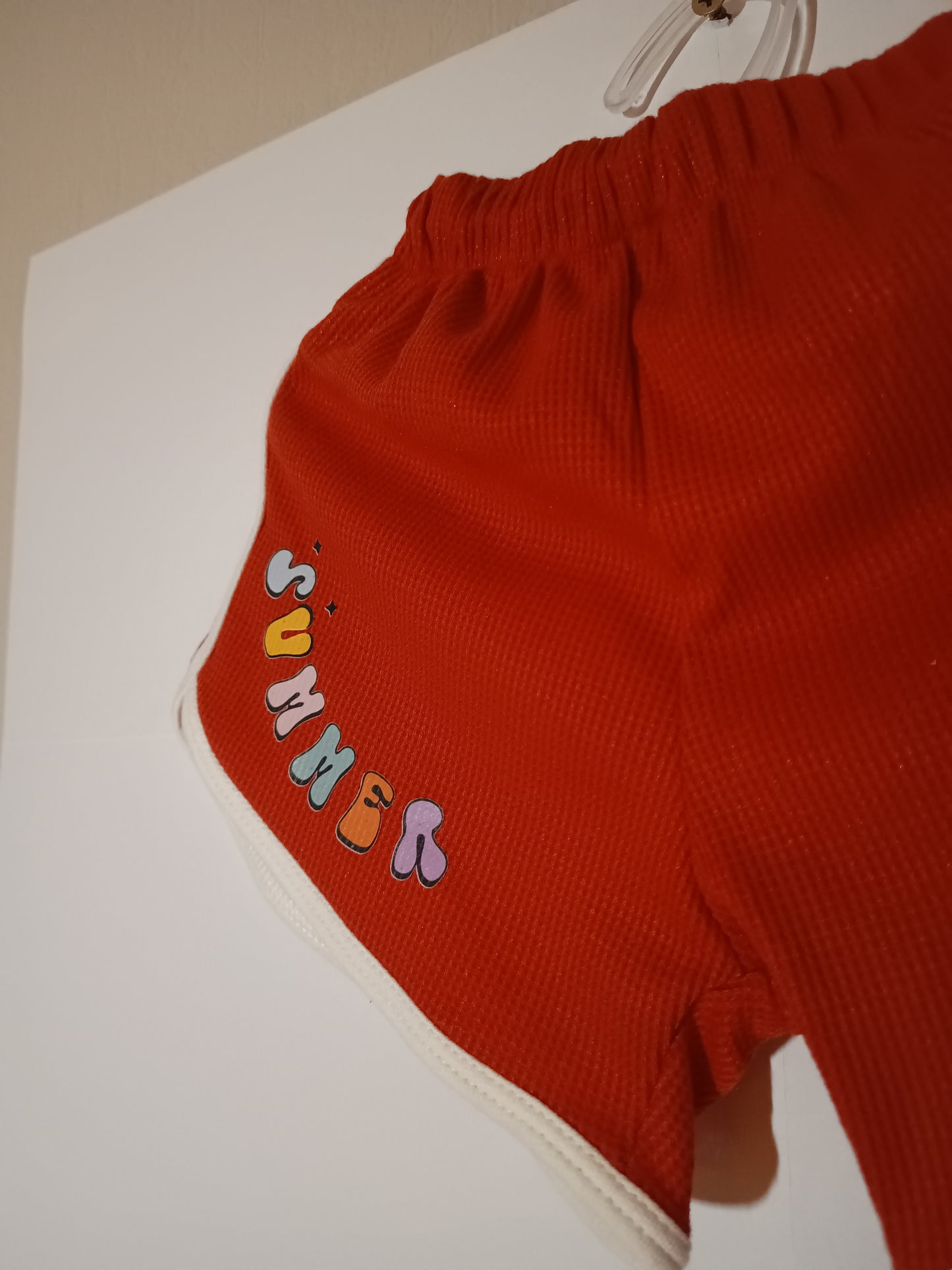 Wafle short and shirt