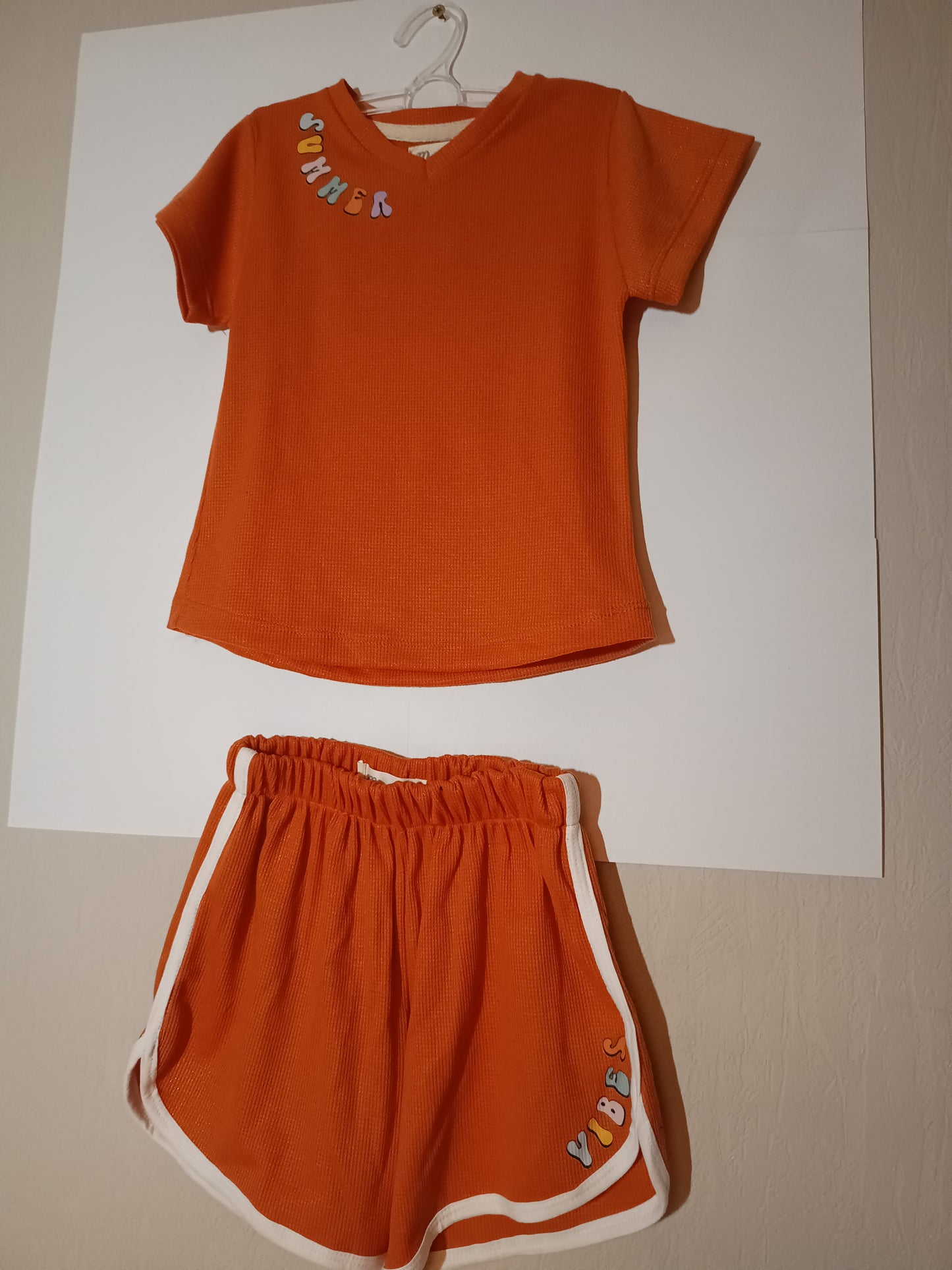 Wafle short and shirt