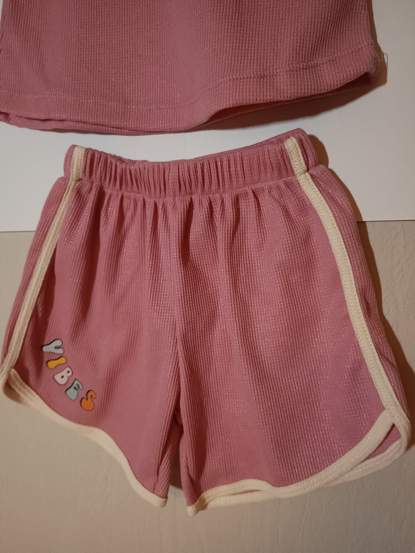 Wafle short and shirt
