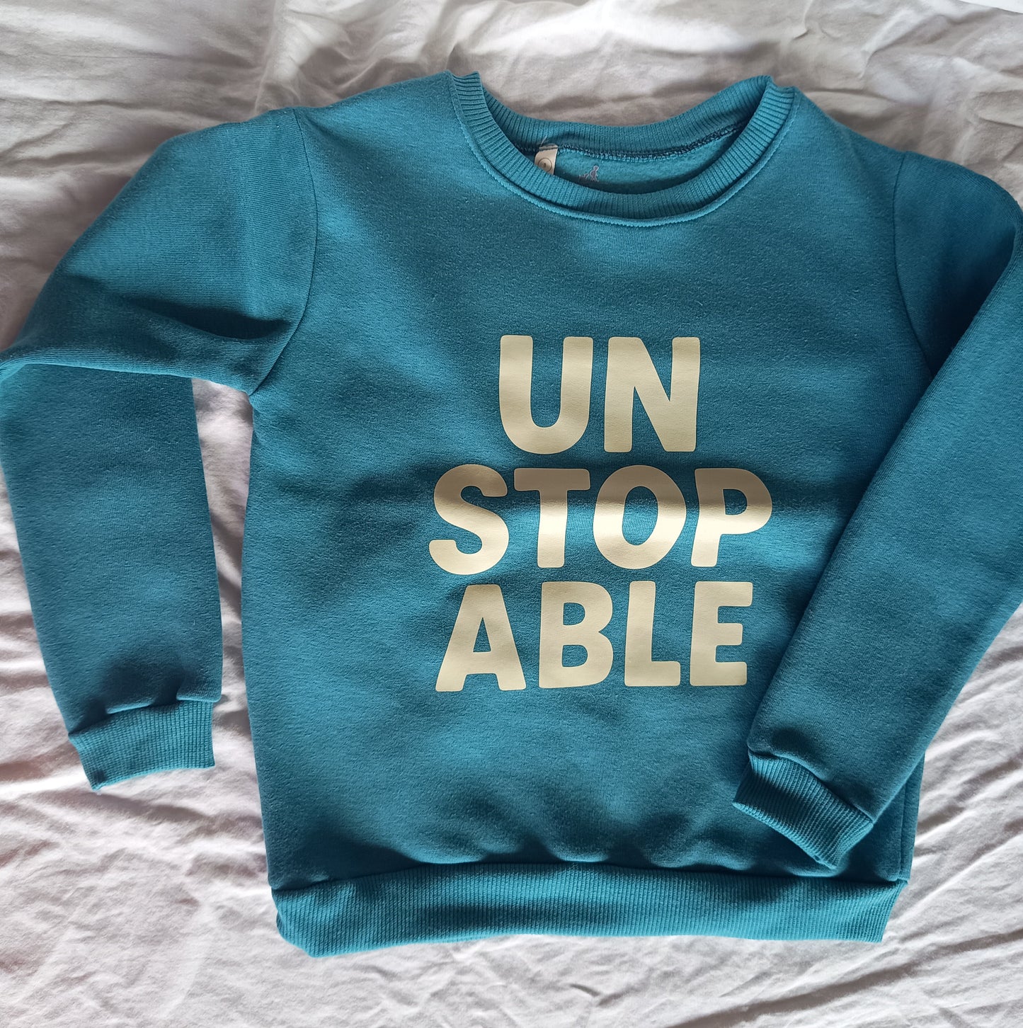 Pullover turquoise girl