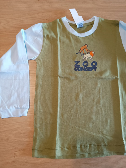 tshirt green zoo boy