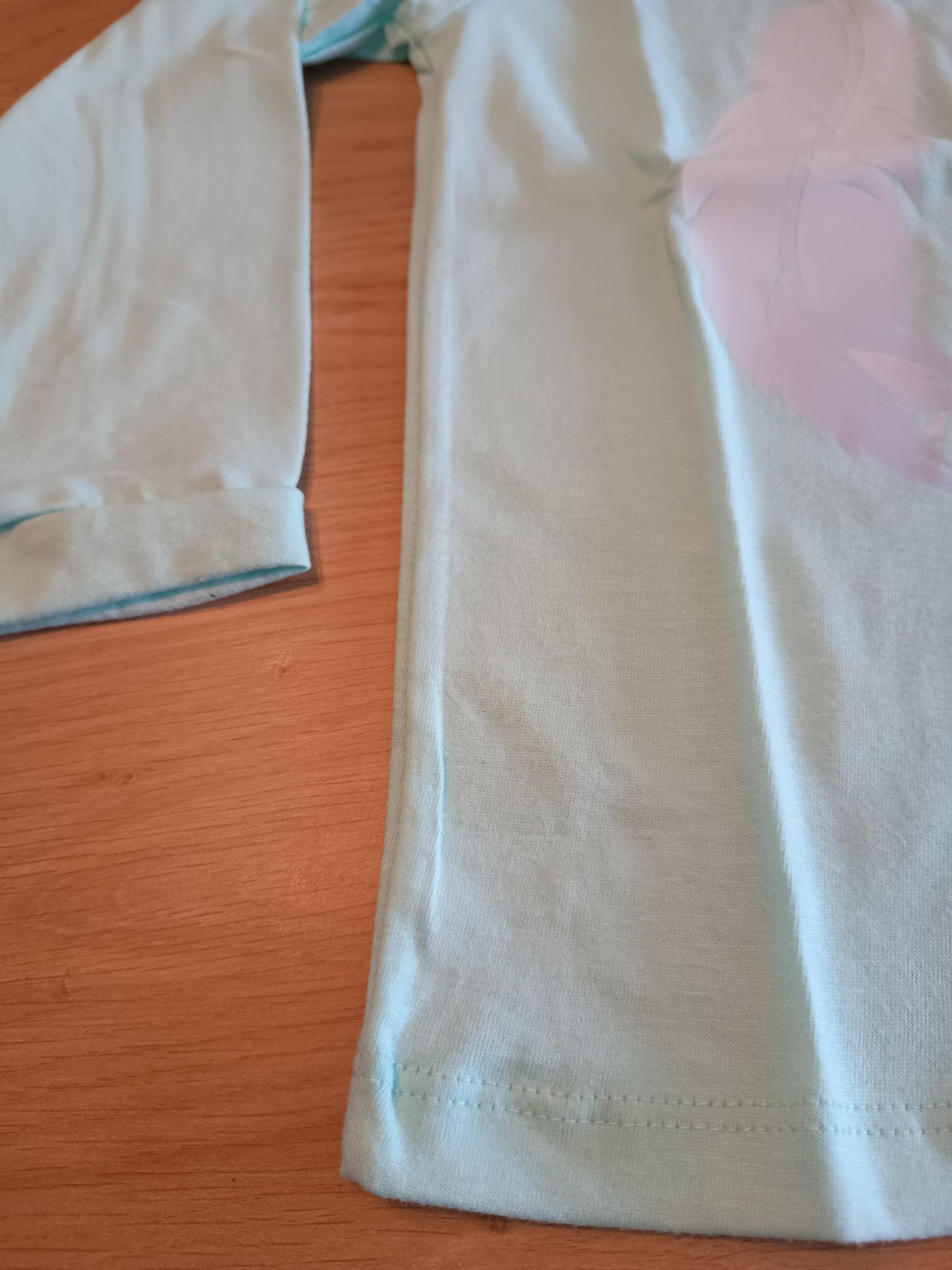 Tshirt green feather girl