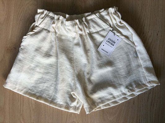 Creppe Beige Short