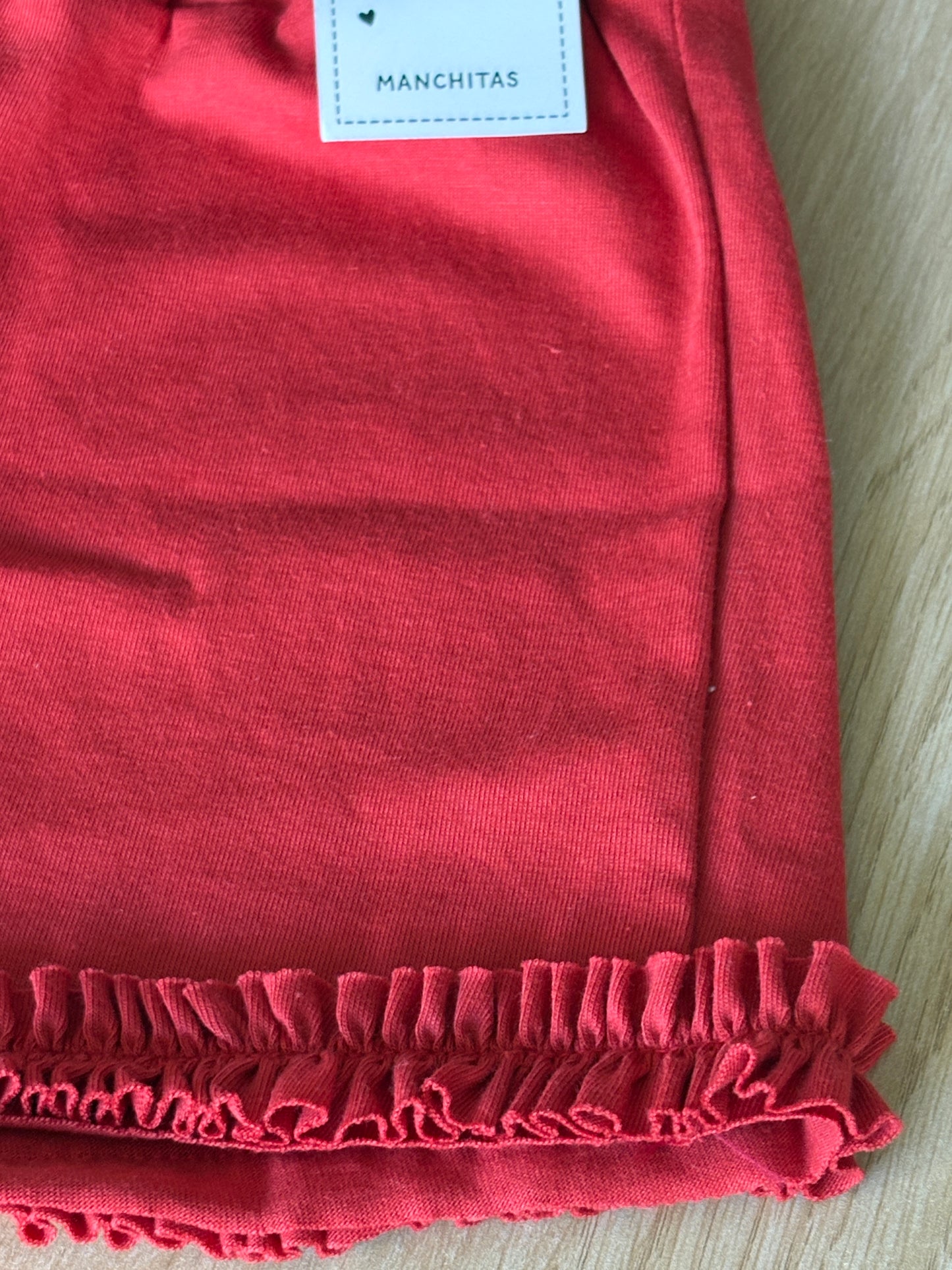 Short with simil ruffles