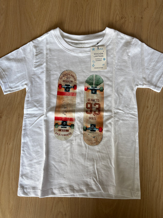Skate- White t-shirt