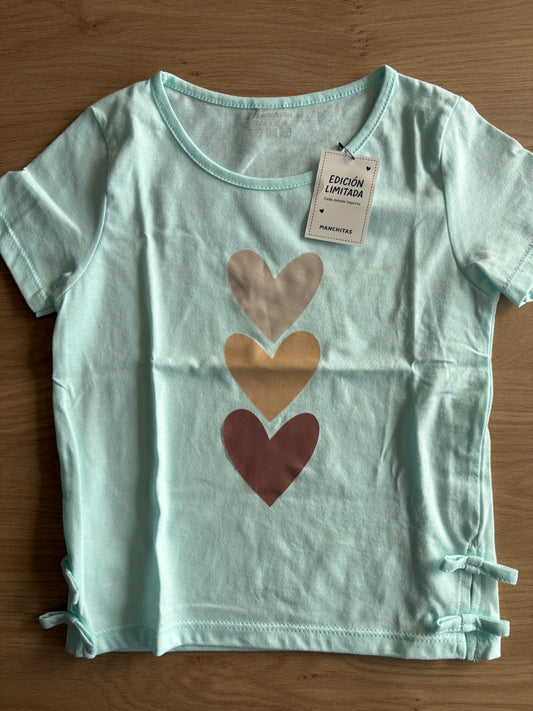 Green T-shirt with bow