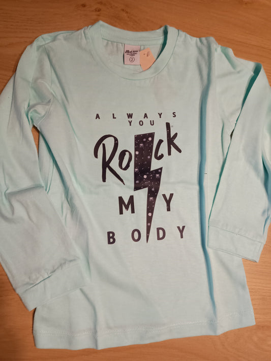 Tshirt green Rock girl